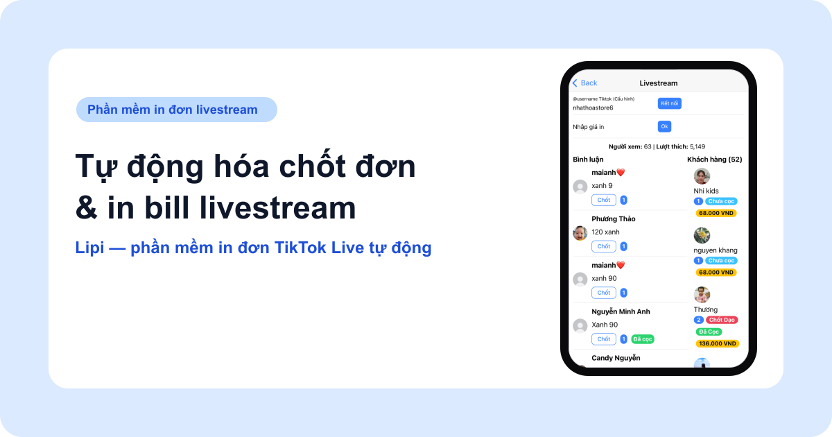 Tại sao phải dùng phần mềm in đơn livestream Lipi?