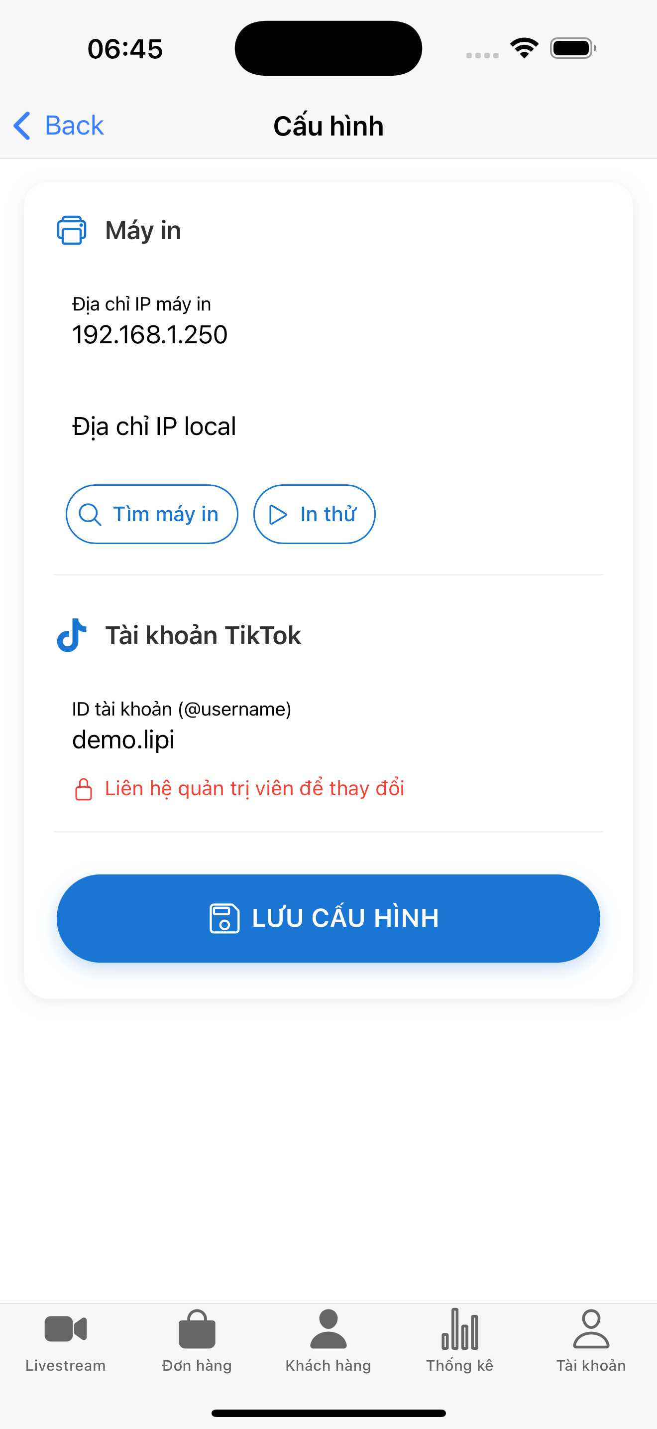 Cấu hình TikTok ID